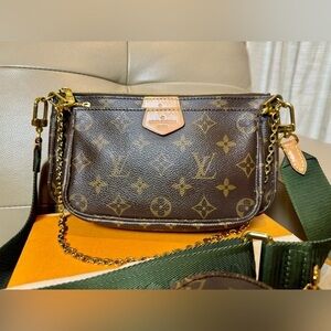Brown Monogram Crossbody Bag